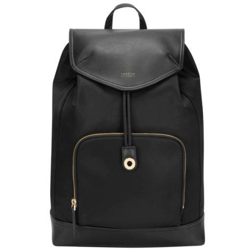 15 inch Newport Drawstring Backpack Black
