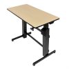 Ergotron WorkFit-D, Sit-Stand Desk birch