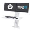Ergotron WorkFit-SR Dual Monitor, Standing Desk Workstation white