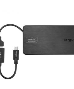 Targus USB 3.0 & USB-C Dual Video 1K-2K Travel Docking Station