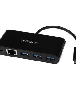 Startech 3-Port USB-C Hub with Gigabit Ethernet and Power Delivery HB30C3AGEPD