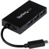 Startech USB-C to USB-A Charging Hub w/ Power Adapter HB30C4AFS