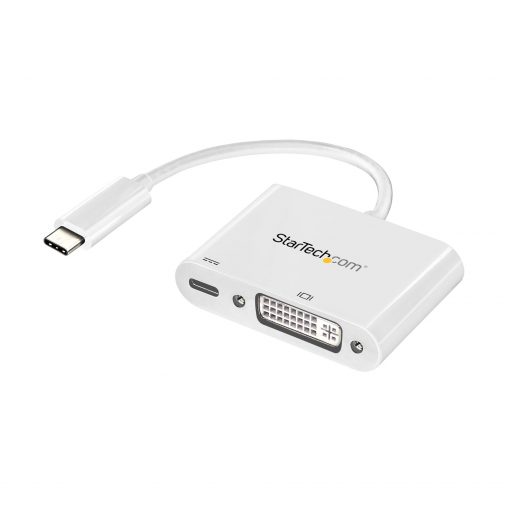 Startech USB C to DVI Adapter with Power Delivery CDP2DVIUCPW